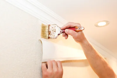 Pose de papier peint à Devesset — revêtements muraux et toiles de verre